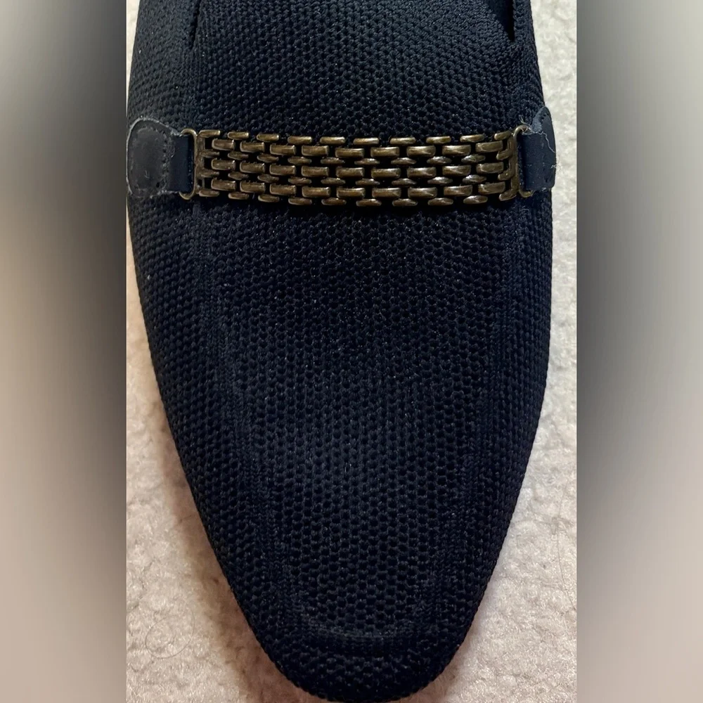 Skechers Black Loafers with Gold Accent - Picture 5 of 8